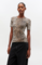 Camiseta de canalé de leopardo
